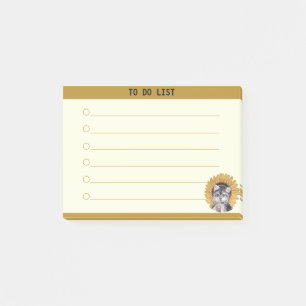 Anpassbare To-Do-Liste & Süßer Hund Post-it Klebezettel