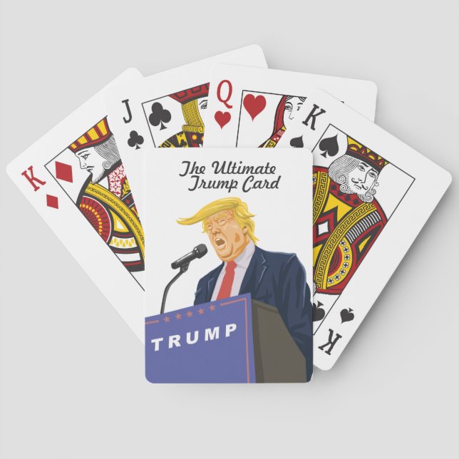 Anpassbare Trump-Card-Präsident Trump Spielkarten (Rückseite)