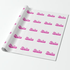 Anpassbare Tussi Geschenkpapier
