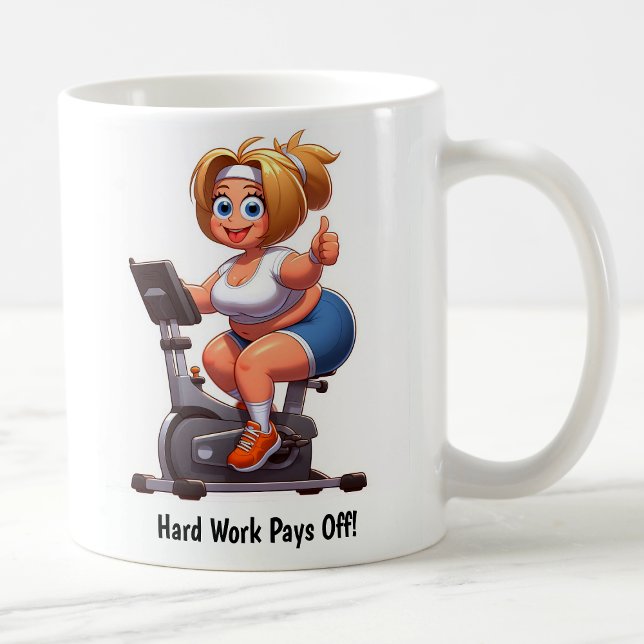 Anpassbare Übungsfahrradtrainings Kaffeetasse (Von Creator hochgeladen)