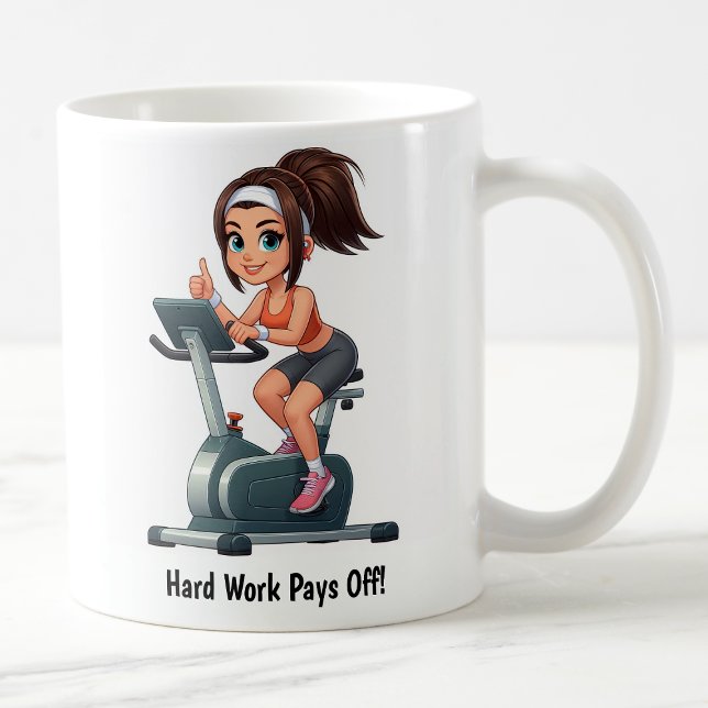Anpassbare Übungsfahrradtrainings Kaffeetasse (Von Creator hochgeladen)