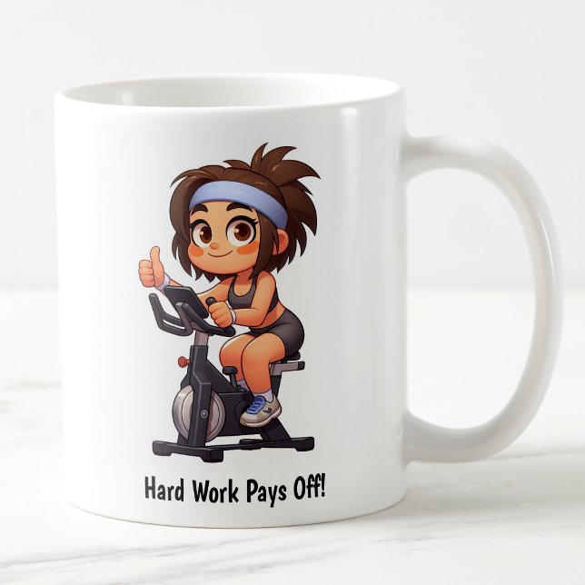 Anpassbare Übungsfahrradtrainings Kaffeetasse (Von Creator hochgeladen)