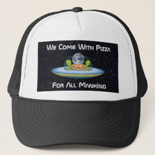 Anpassbare UFO-Pizza-Lieferung Truckerkappe