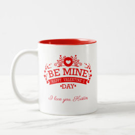 Anpassbare Valentinstag I Liebe Sie Zweifarbige Tasse