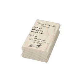 Anpassbare Vanilla Extract-Bezeichnung Gummistempel