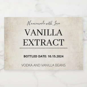 Anpassbare Vanilla Extract Label AB01_02RTbk