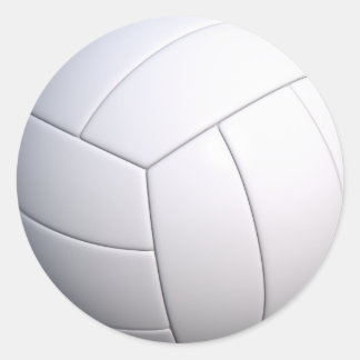 Anpassbare Volleyballkleber Runder Aufkleber