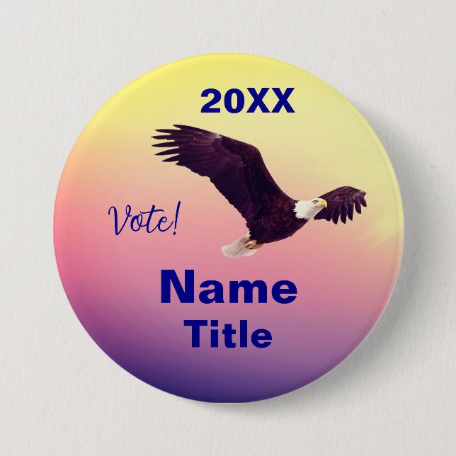 Anpassbare Wahlpolitik Button (Vorderseite)