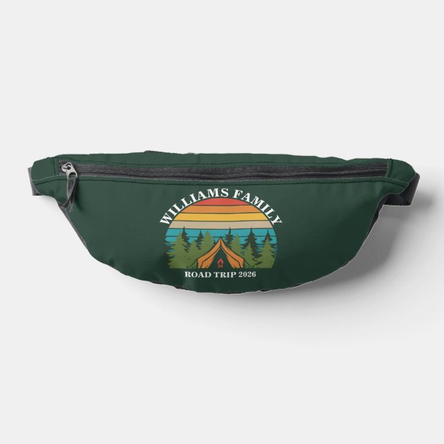 Anpassbare Waldfreunde Sunset Camping Zelt Bauchtasche (Ablage )