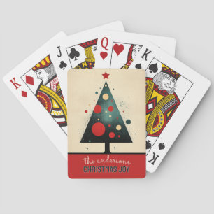 Anpassbare Weihnachtsbaume Spielkarten
