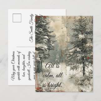 Anpassbare Weihnachtspostkarten, preisgünstig Postkarte