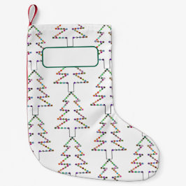 Anpassbare Weihnachtssocke. Kleiner Weihnachtsstrumpf