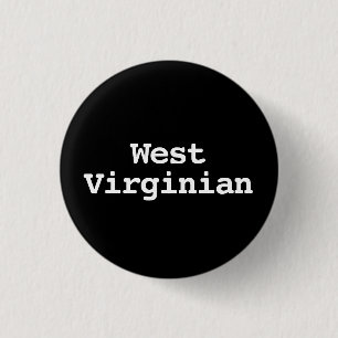 Anpassbare West-Virginia-Typografie 2 Button