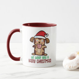 Anpassbare Wünsche hairy Christmas Tasse