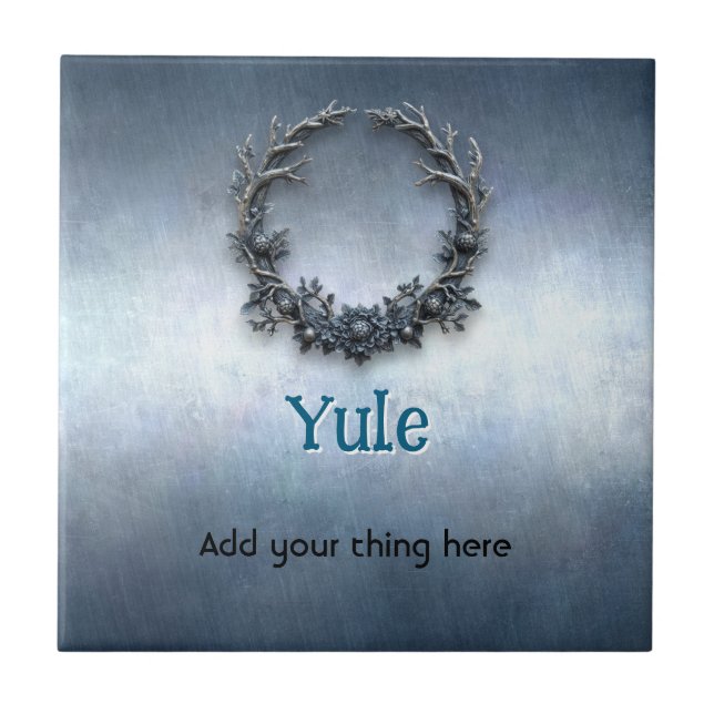 Anpassbare Yule-Keramikfliese Fliese (Vorderseite)