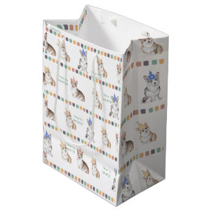 Anpassbare Zeit bis zum PAWTY Corgi Mittlere Geschenktüte