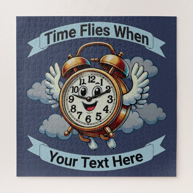 Anpassbare "Zeitfliegen, wenn" Uhr (Vertikal)