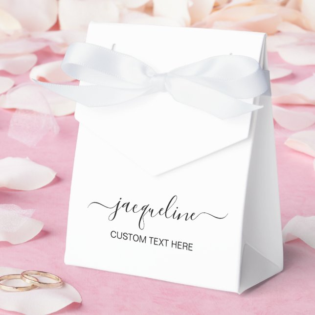 Anpassbare Zelt-Geschenkboxen mit Text Geschenkschachtel (Hochzeit)
