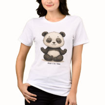 Anpassbare Zen-Vibes Baby-Panda-Damen