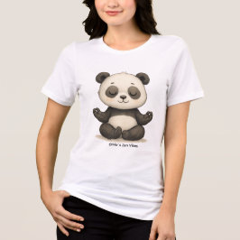 Anpassbare Zen-Vibes Baby-Panda-Damen Tri-Blend Shirt