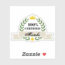 Anpassbare, zertifizierte Mistake Retro-Banner