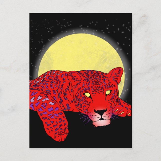 Anpassbare Zombie Leopard  Karte (Vorderseite)