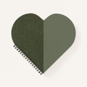 Anpassbare Zwei-Tone-Herz-Spiral-Notebook Notizbuch