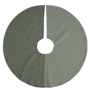 Anpassbare Zwei-Tone-Tree-Rock - Moss & Speckle Polyester Weihnachtsbaumdecke
