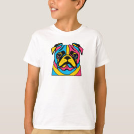 anpassbarer 3-Töner-Mops-T - Shirt