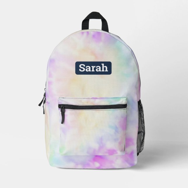 Anpassbarer Backpack für die Gefärbte Krawatte "Na Bedruckter Rucksack (Vorderseite)