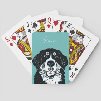 Anpassbarer Berner Sennenhund Spielkarten