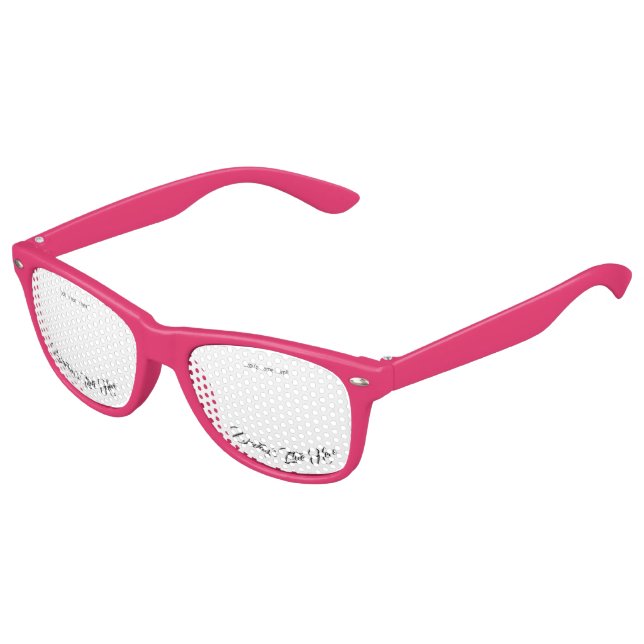 Anpassbarer Daddy's kleiner Helden-Minimalistische Partybrille (Schrägansicht)
