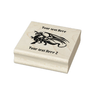 Anpassbarer Drache Gummistempel