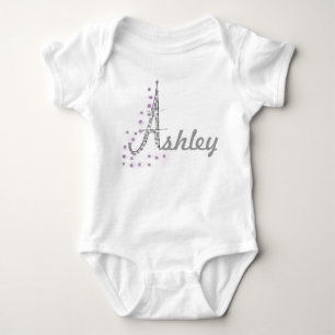 Anpassbarer Eiffelturm Baby Strampler