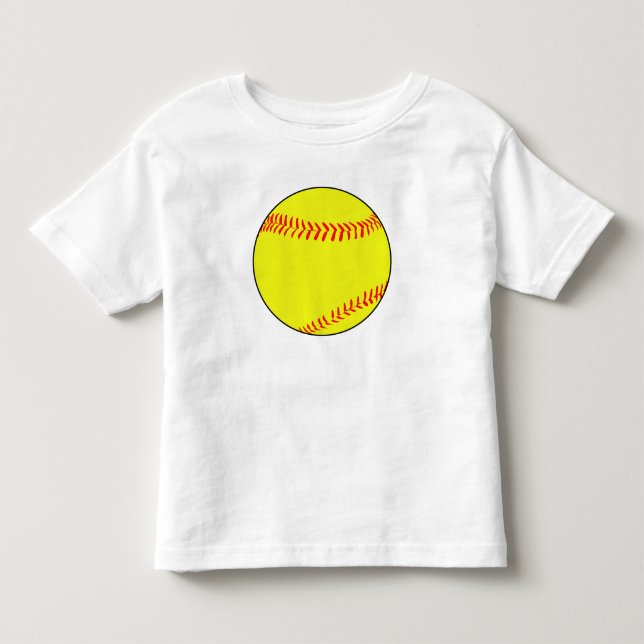 Anpassbarer Fastpech-Softball-Kleinkind-T - Shirt (Vorderseite)