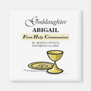Anpassbarer, Firmpatin-First-Communion-Kelch Magnet