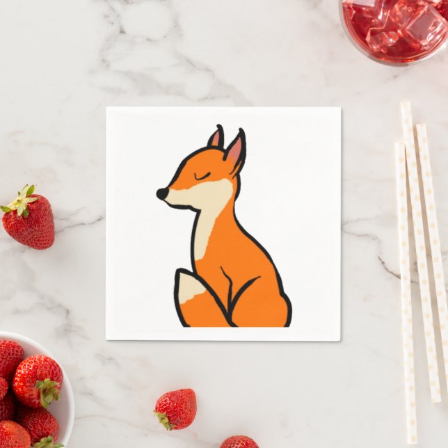 Anpassbarer Fox Serviette (Beispiel)