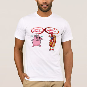 Anpassbarer Frank, bist du das? Warme Hunde T-Shirt