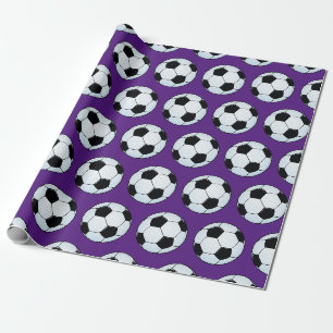 Anpassbarer Fußball Geschenkpapier