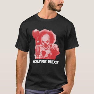 ANPASSBARER GRUSELIGER CLOWN MIT LUFTBALLON HINZUF T-Shirt