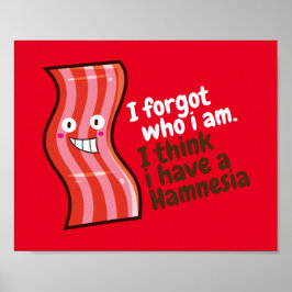 Anpassbarer Hamnesia-T - Shirt Poster