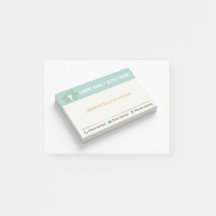 "Anpassbarer Immobilien-Post-it-Notizblock – leer"