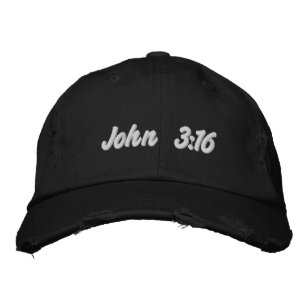 Anpassbarer John 3:16 Bestickte Baseballkappe