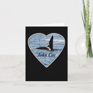 Anpassbarer John Coe Orca Schwertwal Karte