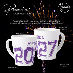 Anpassbarer Keramik-Latte-Mug mit fettem Druck 202 Milchtasse