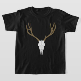 Anpassbarer Maultierhirsch-Schädel T-Shirt
