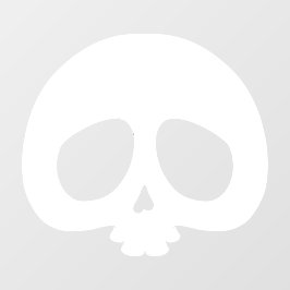 Anpassbarer Mini-Totenkopf Fensteraufkleber