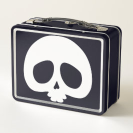 Anpassbarer Mini-Totenkopf Metall Brotdose