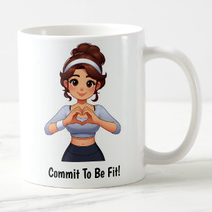 Anpassbarer Motivations-Fitness-Kaffeebecher Kaffeetasse