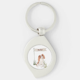 Anpassbarer Name Cavalier King Charles Spaniel Schlüsselanhänger